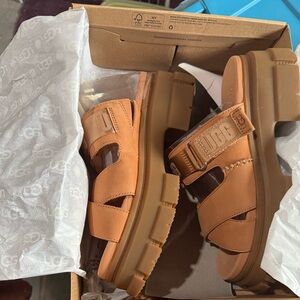 UGG Tan Leather Sandals